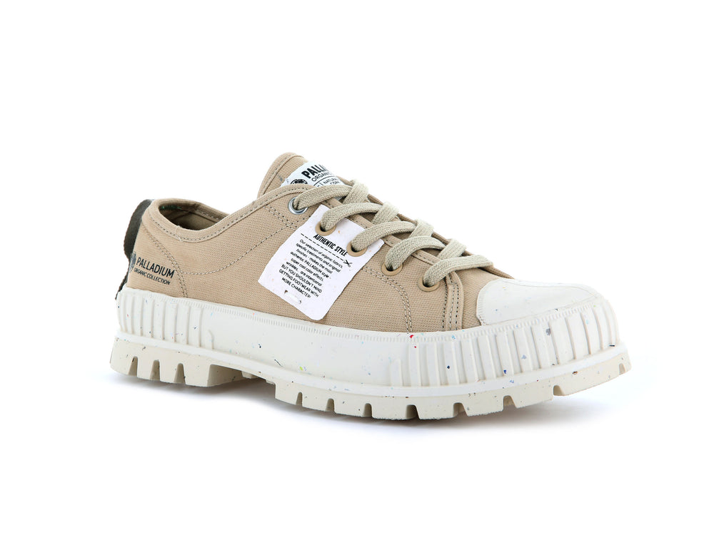 Zapatos Bajos Palladium PALLASHOCK LO ORGANIC Mujer Desert | Costa Rica-78531